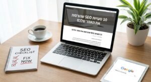 קידום האתר שלכם תקוע? גלו את הטעויות שמעכבות אתכם